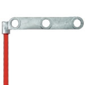 LeadHead, Standard, 2/0 Ga, 120 in, Red, 2 End, Offset