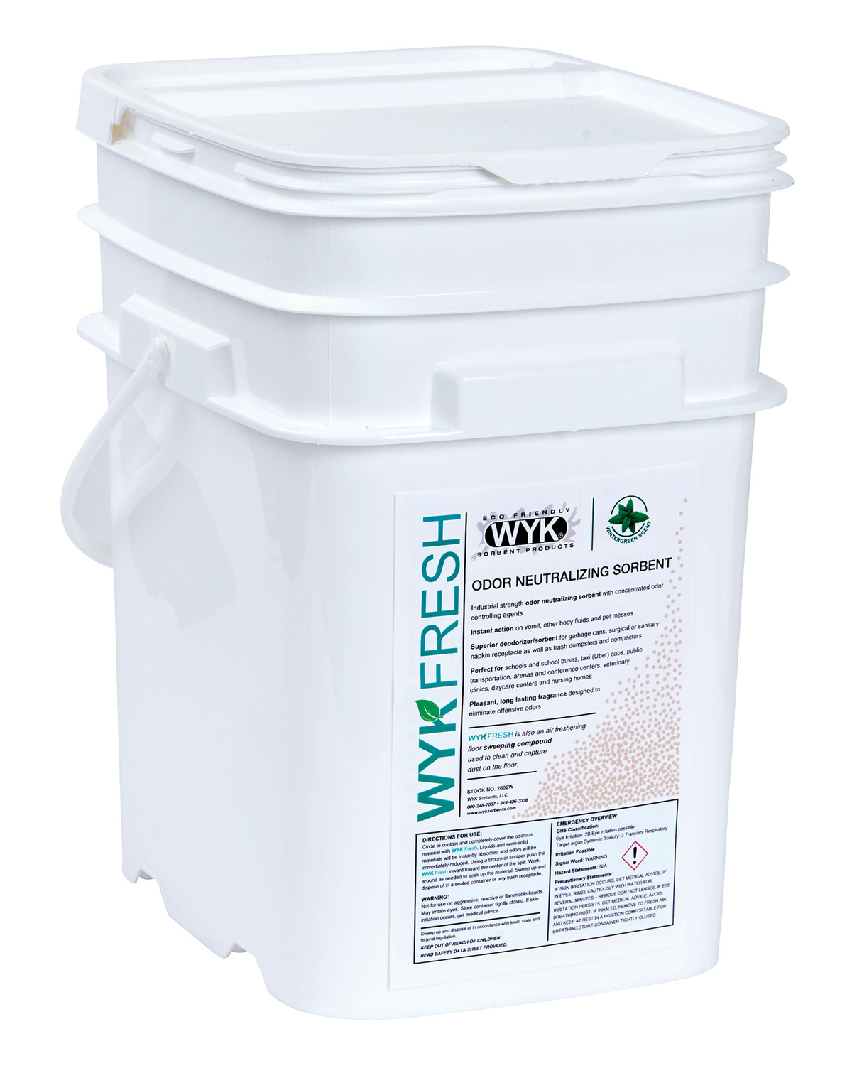 WYK Fresh Cherry Odor Neutralizing Sorbent - 5.3 Gal Flip Top Pail 20#