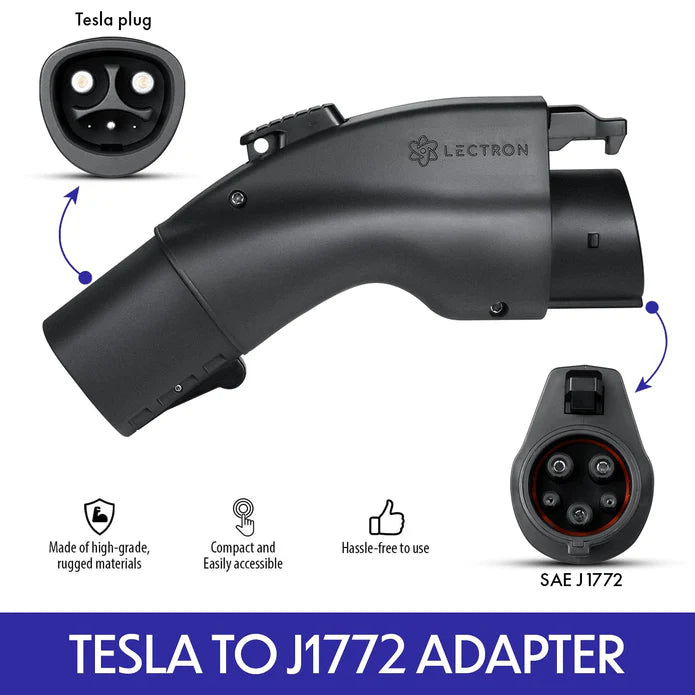 Lectron Tesla to J1772 EV Adapter | 250V | 48 Amp