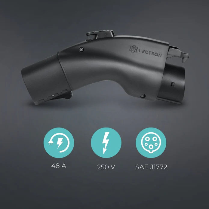 Lectron Tesla to J1772 EV Adapter | 250V | 48 Amp