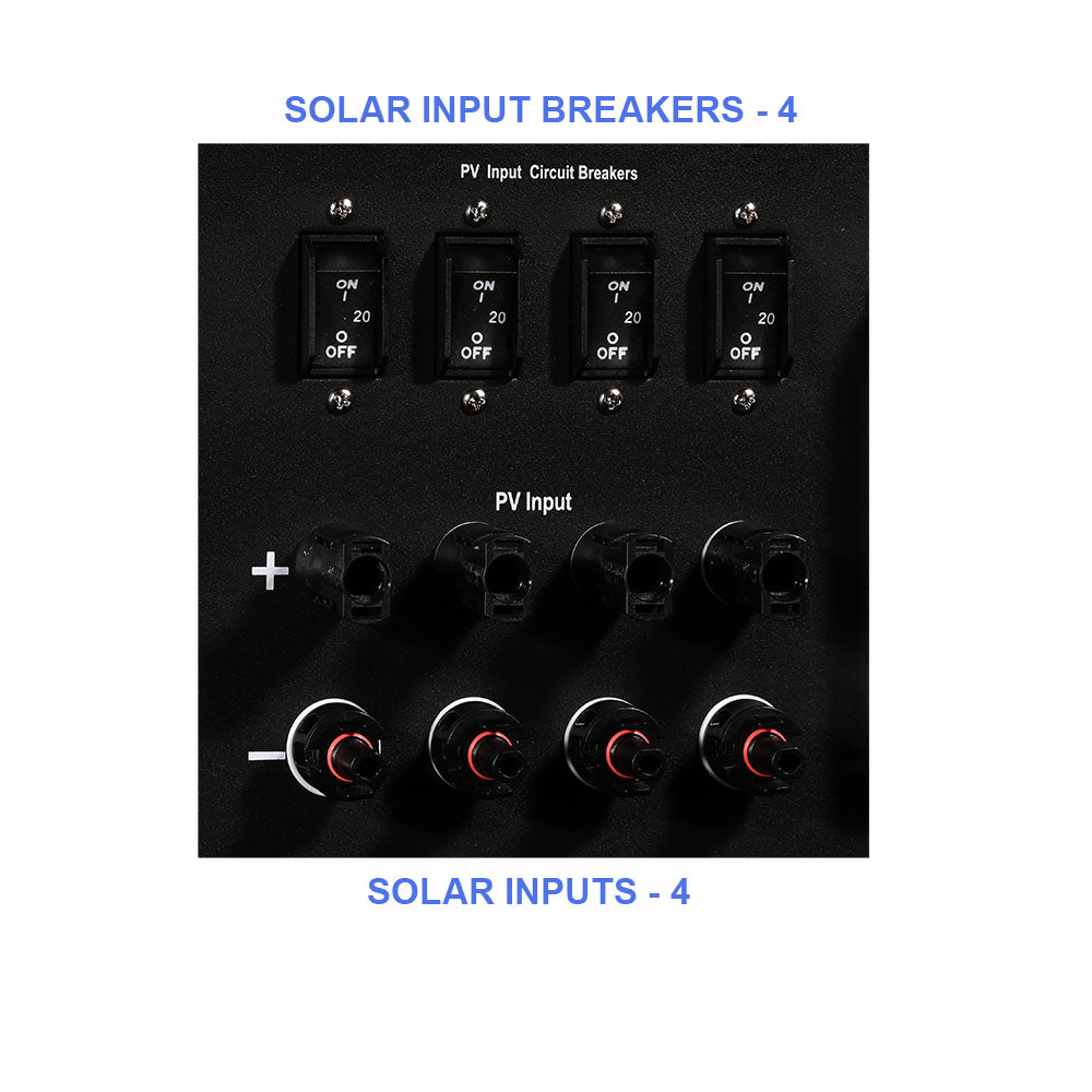 All in One Solar Battery Power Box – Heavy Duty Industrial Grade 5.12kWh Battery 3kW Pure Sine Inverter Charger 1400 Watt Solar Input