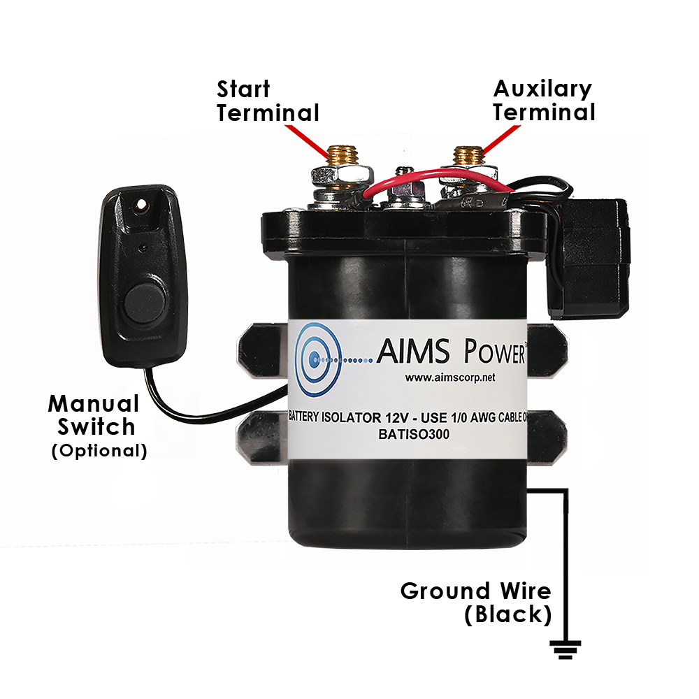 DUAL BATTERY SENSING ISOLATOR 300 AMP - AUTOMATIC