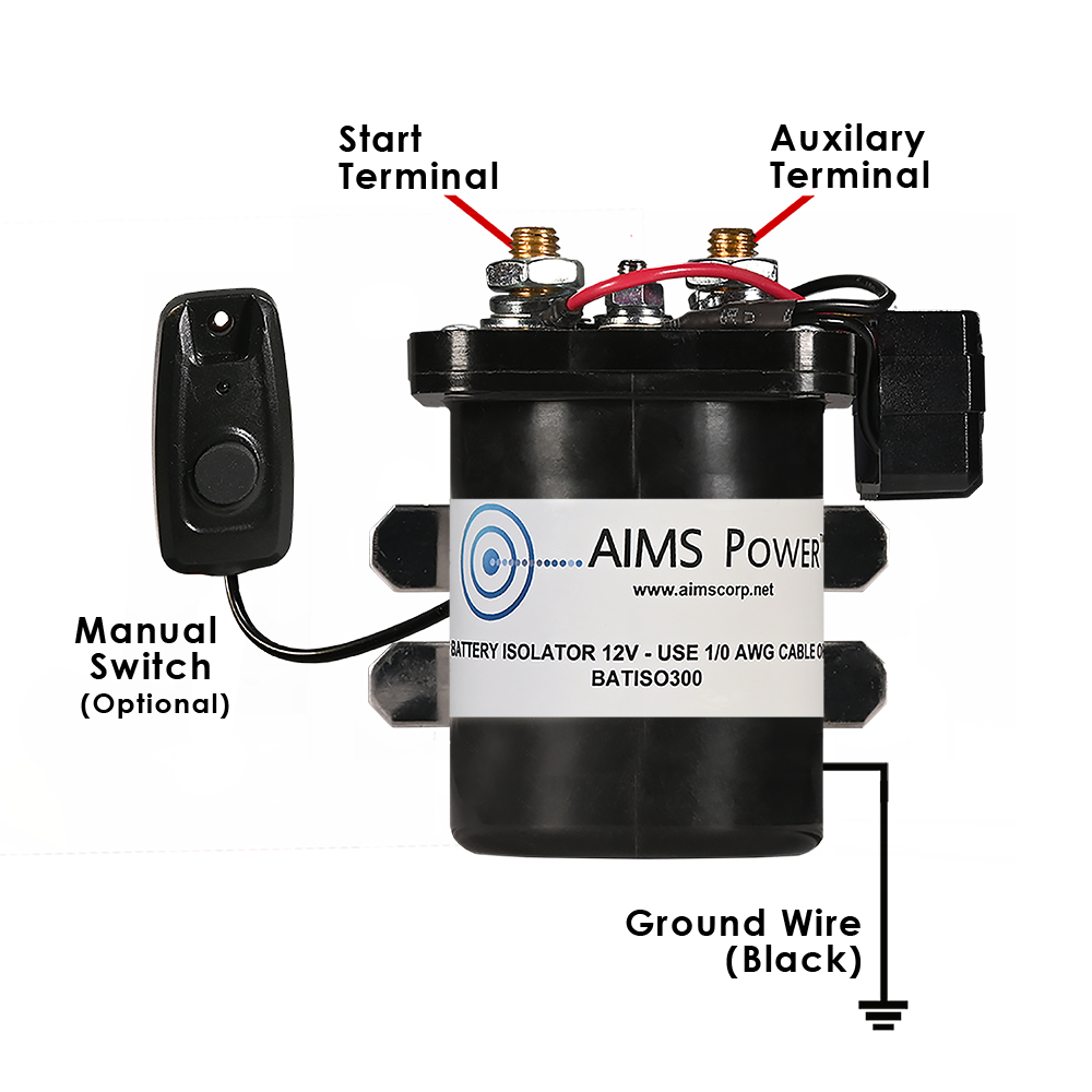 DUAL BATTERY SENSING ISOLATOR 300 AMP - AUTOMATIC