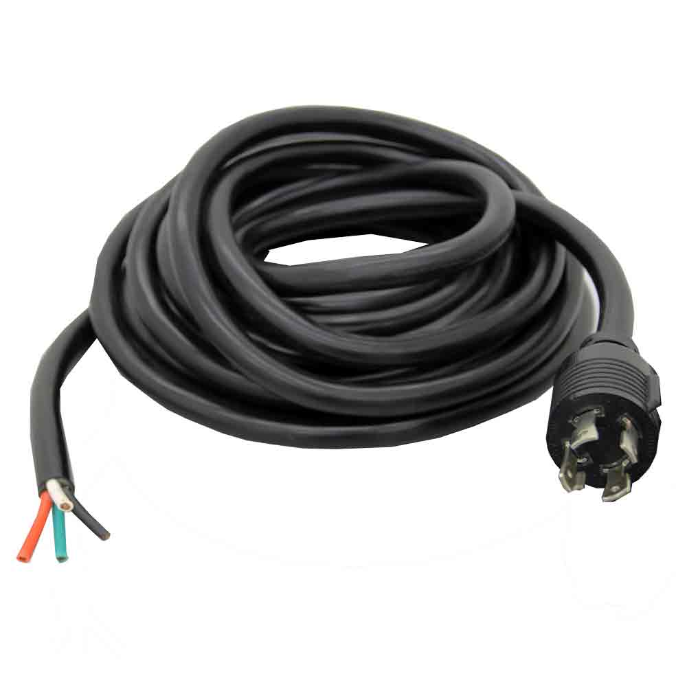 30 AMP GENERATOR OUTPUT CABLE 4 WIRE 10 AWG 120/240V 30FT