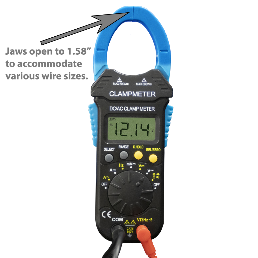 Digital Clamp Meter Auto Range DC/AC 600V True RMS