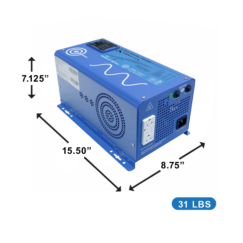 1000 WATT PURE SINE INVERTER CHARGER - ETL LISTED CONFORMS TO UL458 / CSA STANDARDS