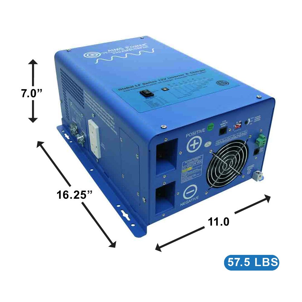 3000 WATT PURE SINE INVERTER CHARGER - ETL LISTED CONFORMS TO UL458 / CSA 22.2 STANDARDS