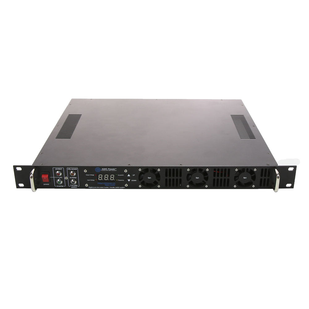 1000 WATT 48 VOLT RACK MOUNT INVERTER TO 120 VOLT AC - 1U