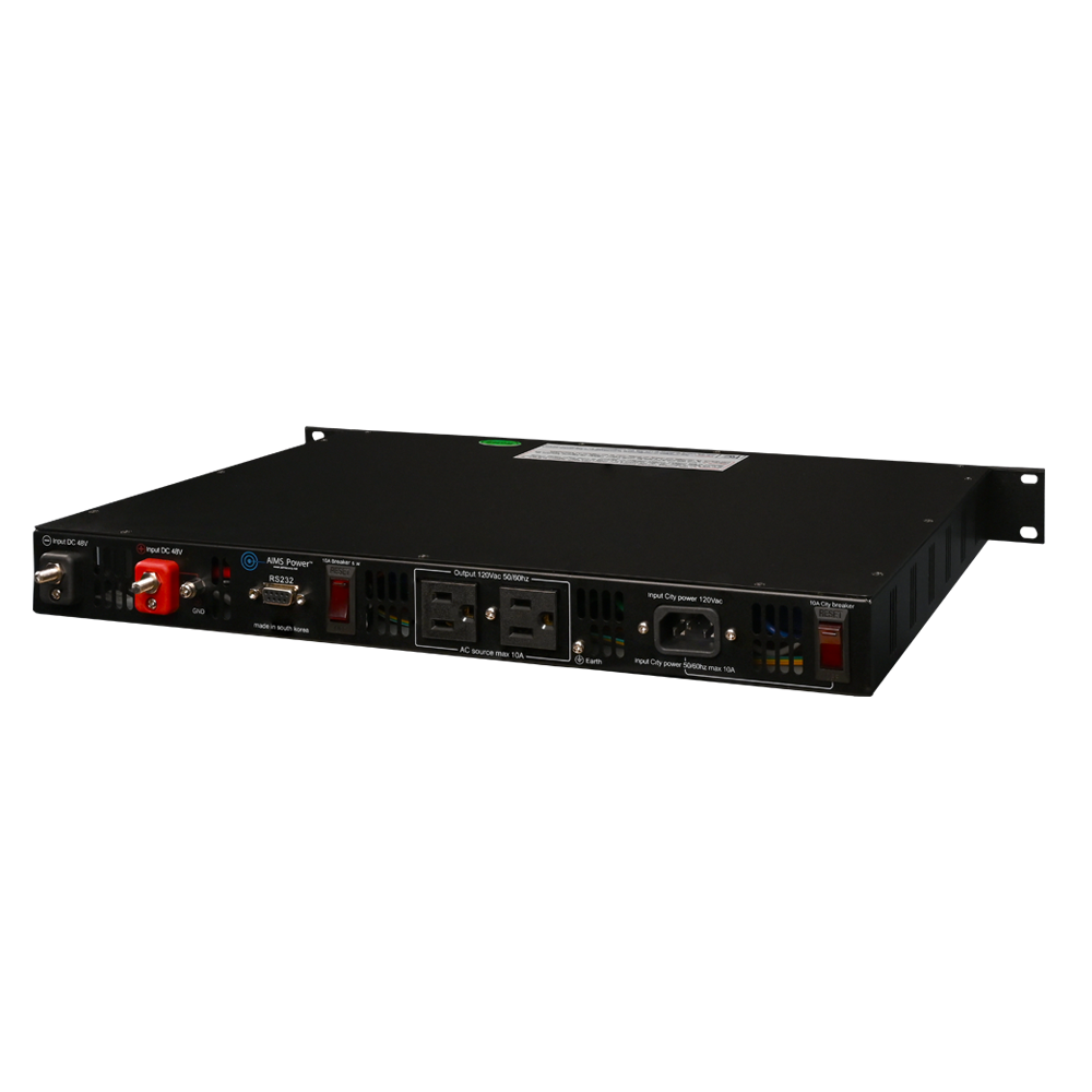 1000 Watt NEGATIVE 48 Volt Rack Mount Inverter To 120 Volt AC – 1U (-48V)