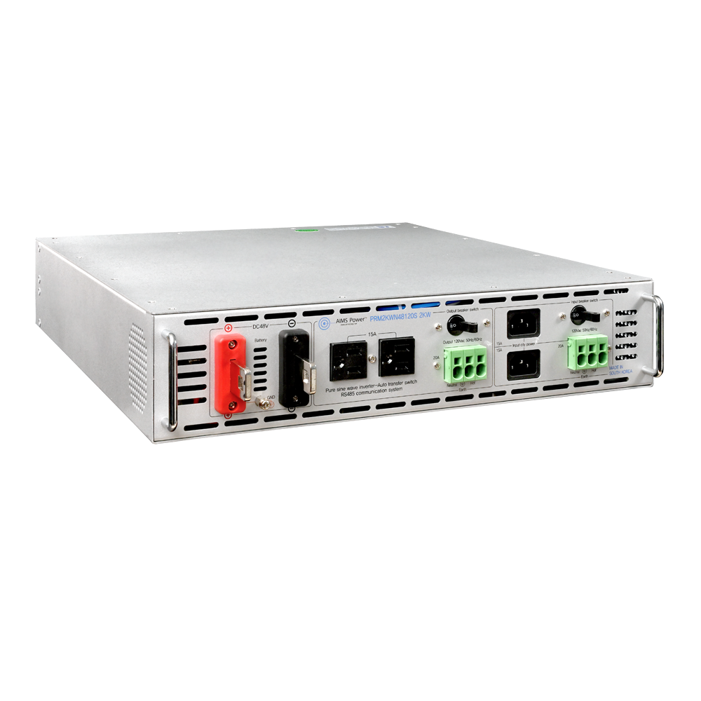 2000 Watt NEGATIVE 48 Volt Rack Mount Inverter To 120 Volt AC – 2U (-48V)