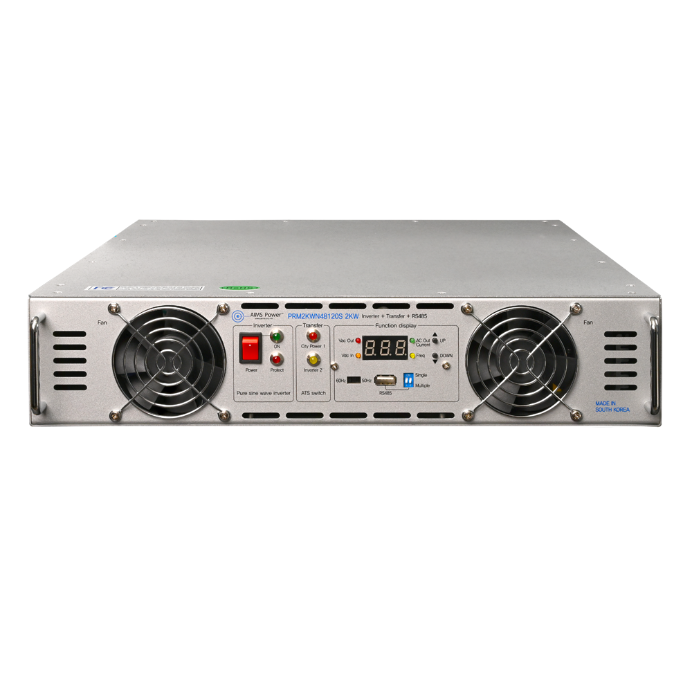 2000 Watt NEGATIVE 48 Volt Rack Mount Inverter To 120 Volt AC – 2U (-48V)