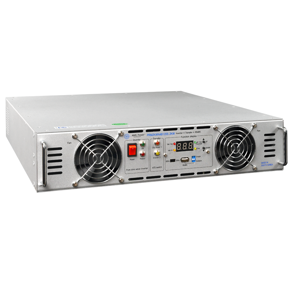 2000 Watt NEGATIVE 48 Volt Rack Mount Inverter To 120 Volt AC – 2U (-48V)
