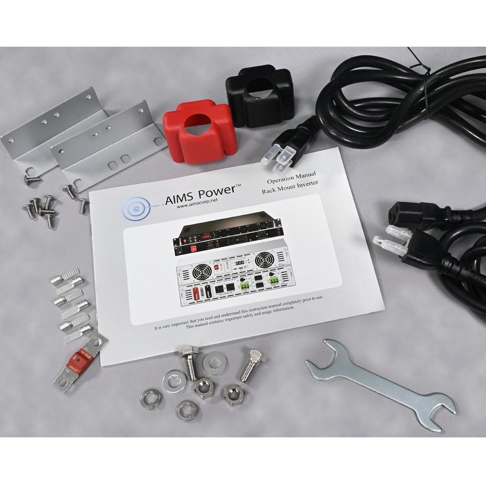 2000 Watt NEGATIVE 48 Volt Rack Mount Inverter To 120 Volt AC – 2U (-48V)