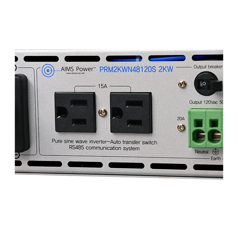 2000 Watt NEGATIVE 48 Volt Rack Mount Inverter To 120 Volt AC – 2U (-48V)