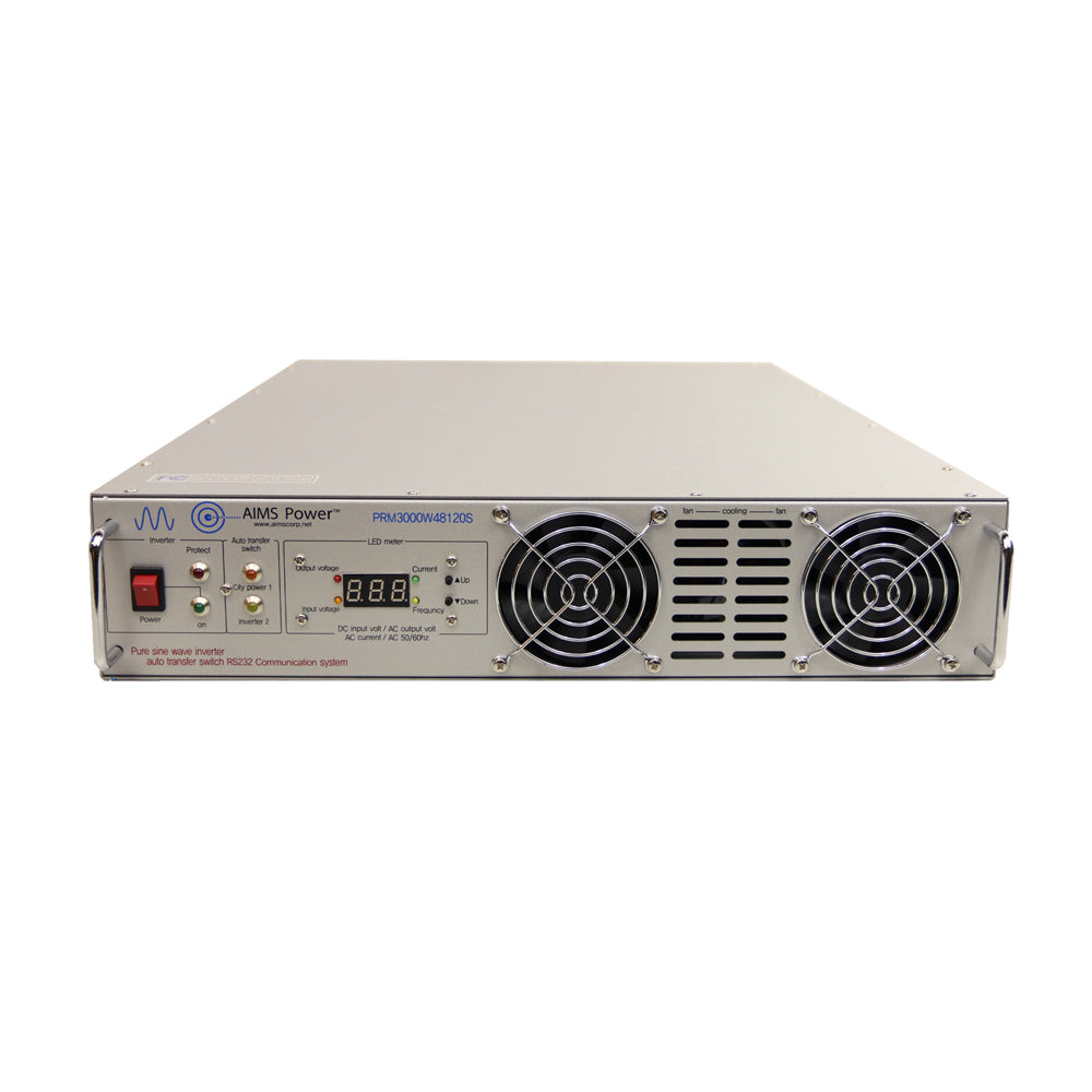 3000 WATT 24 VOLT RACK MOUNT INVERTER TO 120 VAC PURE SINE