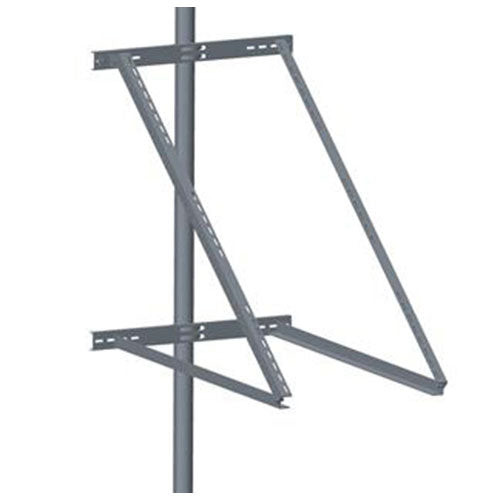 ADJUSTABLE SOLAR SIDE POLE MOUNT BRACKET ? FITS 2 PANELS