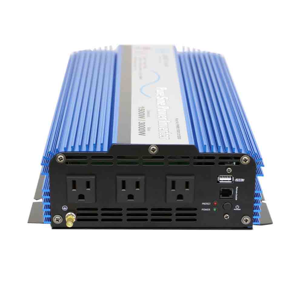 1500 WATT PURE SINE INVERTER 12VDC ETL LISTED TO UL 458
