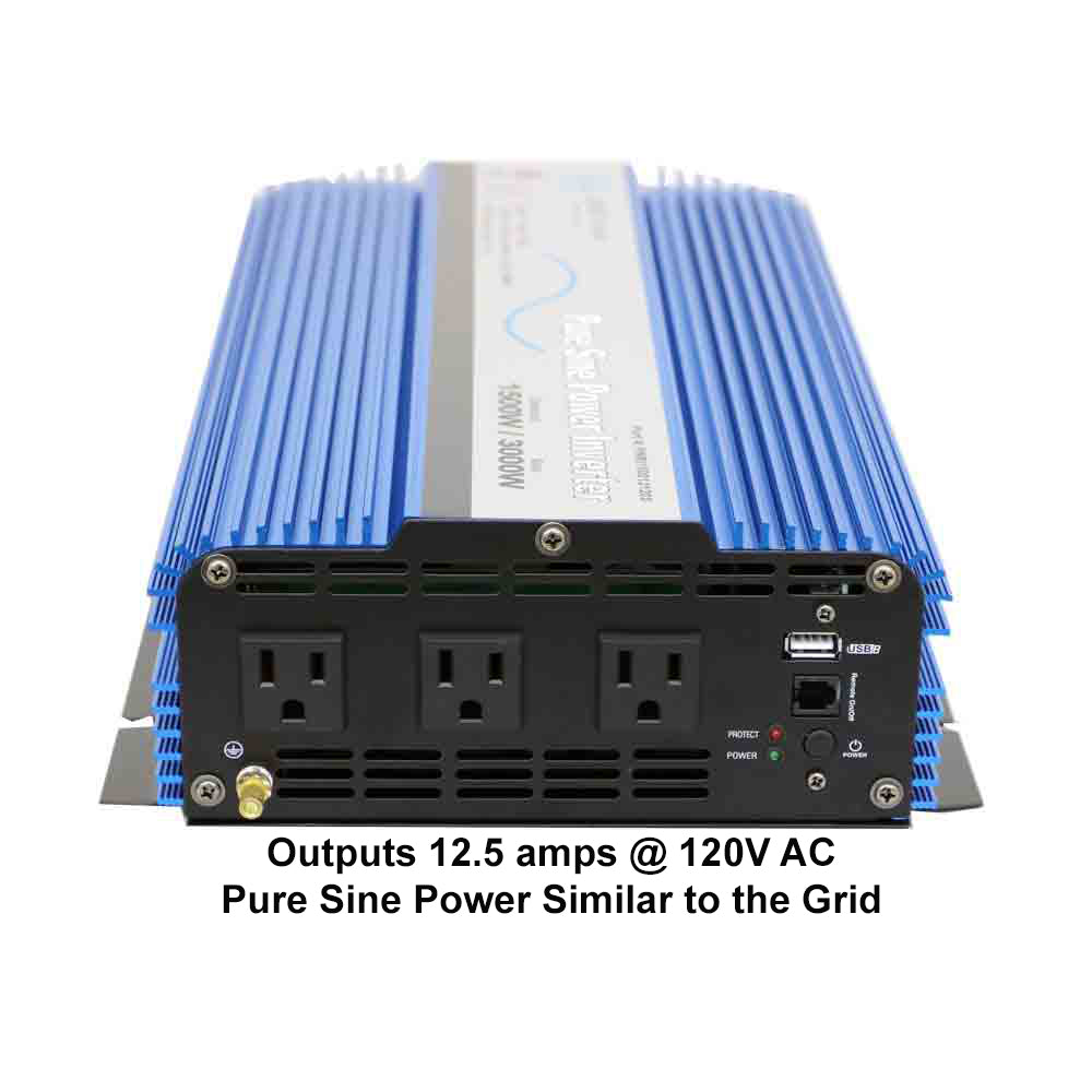 1500 WATT PURE SINE INVERTER 48 VDC TO 120 VAC