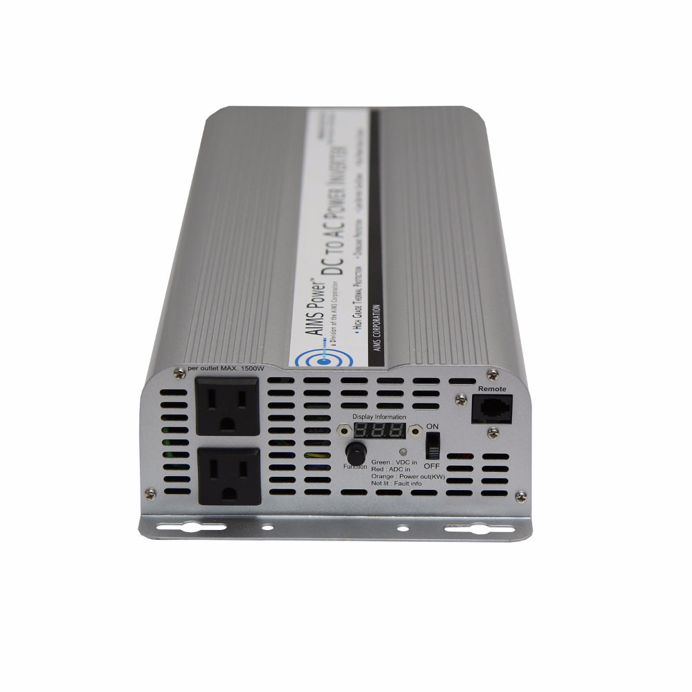 2500 WATT MODIFIED SINE POWER INVERTER 12 VDC TO 120 VAC