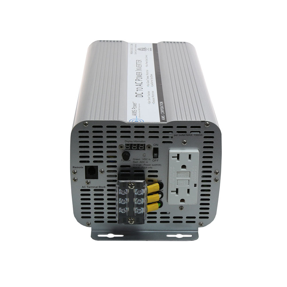 3000 WATT POWER INVERTER GFCI ETL CERTIFIED CONFORMS TO UL458 STANDARDS