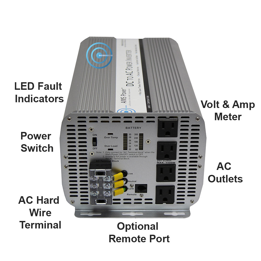 5000 WATT MODIFIED SINE INVERTER 48 VDC TO 120 VAC