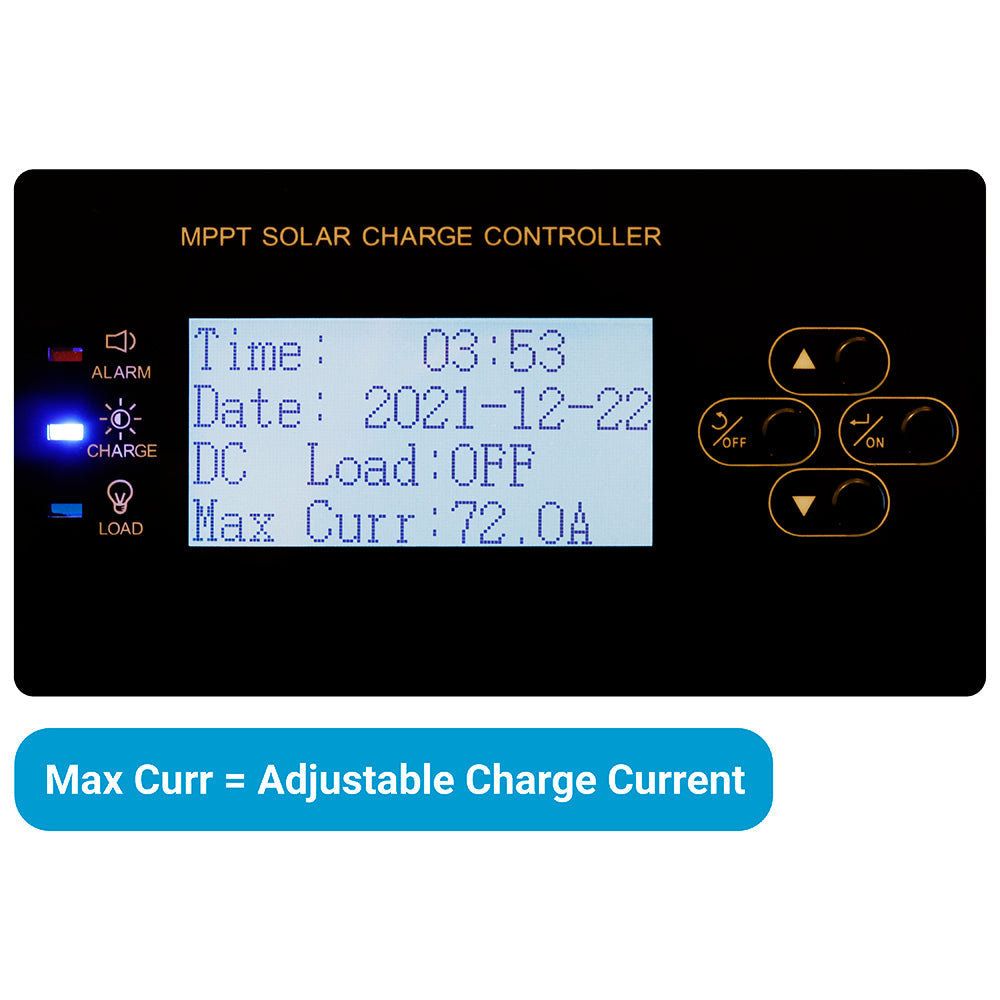 80 AMP SOLAR CHARGE CONTROLLER 12 / 24 / 36 / 48 VDC MPPT ETL LISTED TO UL 458 / CSA 22.2