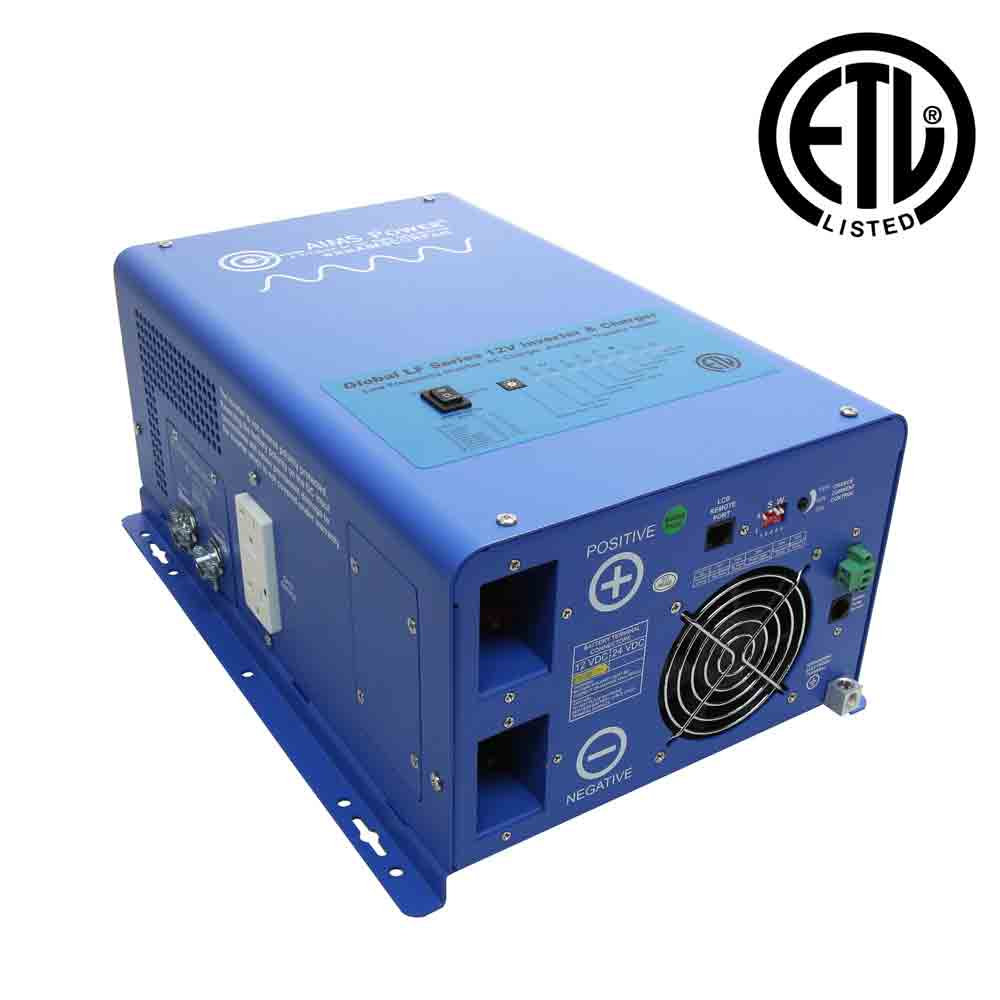 1000 WATT PURE SINE INVERTER CHARGER - ETL LISTED CONFORMS TO UL458 / CSA STANDARDS
