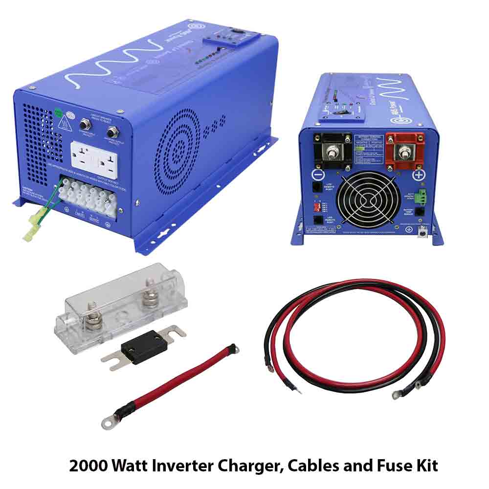 2000 WATT PURE SINE INVERTER CHARGER 12 VDC TO 120 VAC
