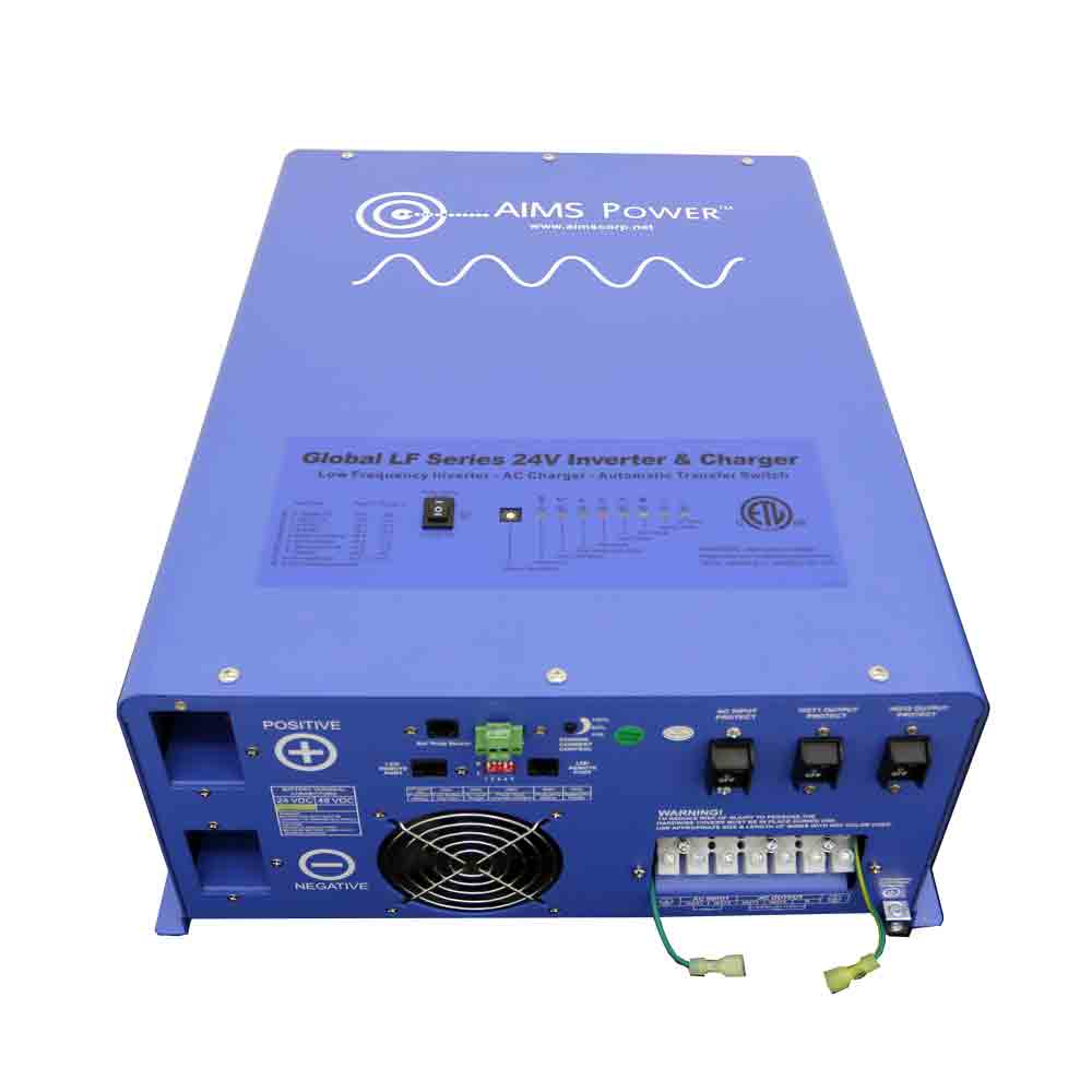 4000 WATT PURE SINE INVERTER CHARGER 24VDC TO 120VAC OUTPUT 50/60HZ LISTED TO UL/CSA
