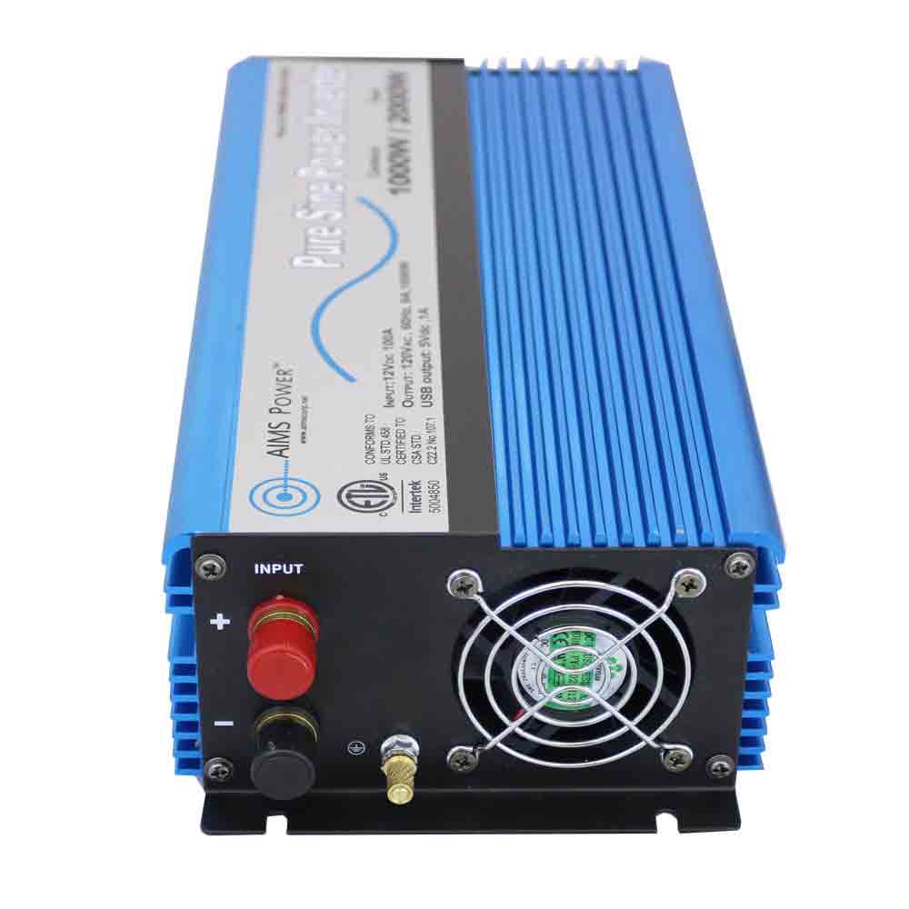 1000 WATT PURE SINE POWER INVERTER 12 VOLT ETL LISTED TO UL 458