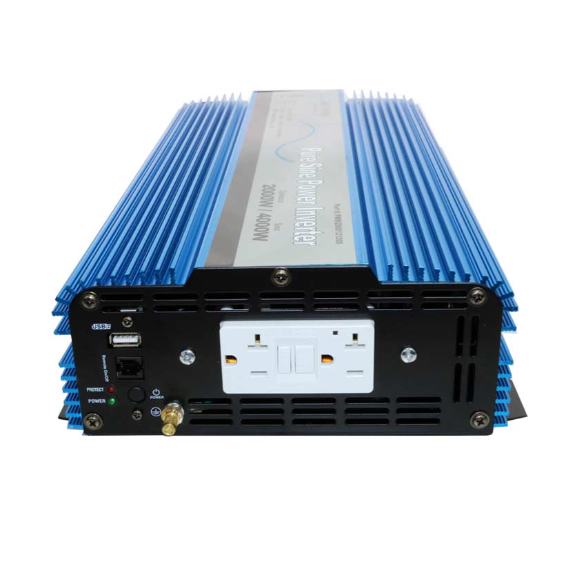 2000 WATT PURE SINE POWER INVERTER 12 VDC TO 120 VAC ETL LISTED