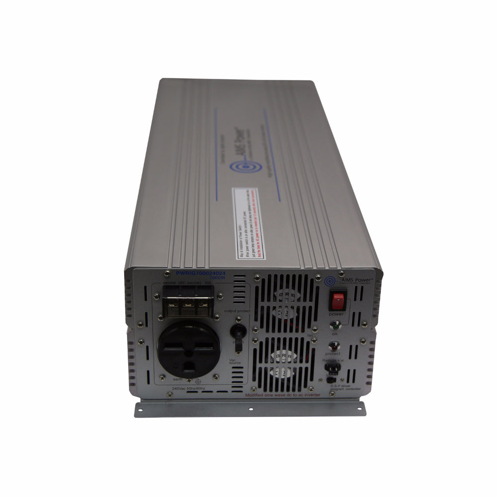 7000 WATT POWER INVERTER 48VDC TO 240VAC INDUSTRIAL GRADE 50/60 HZ