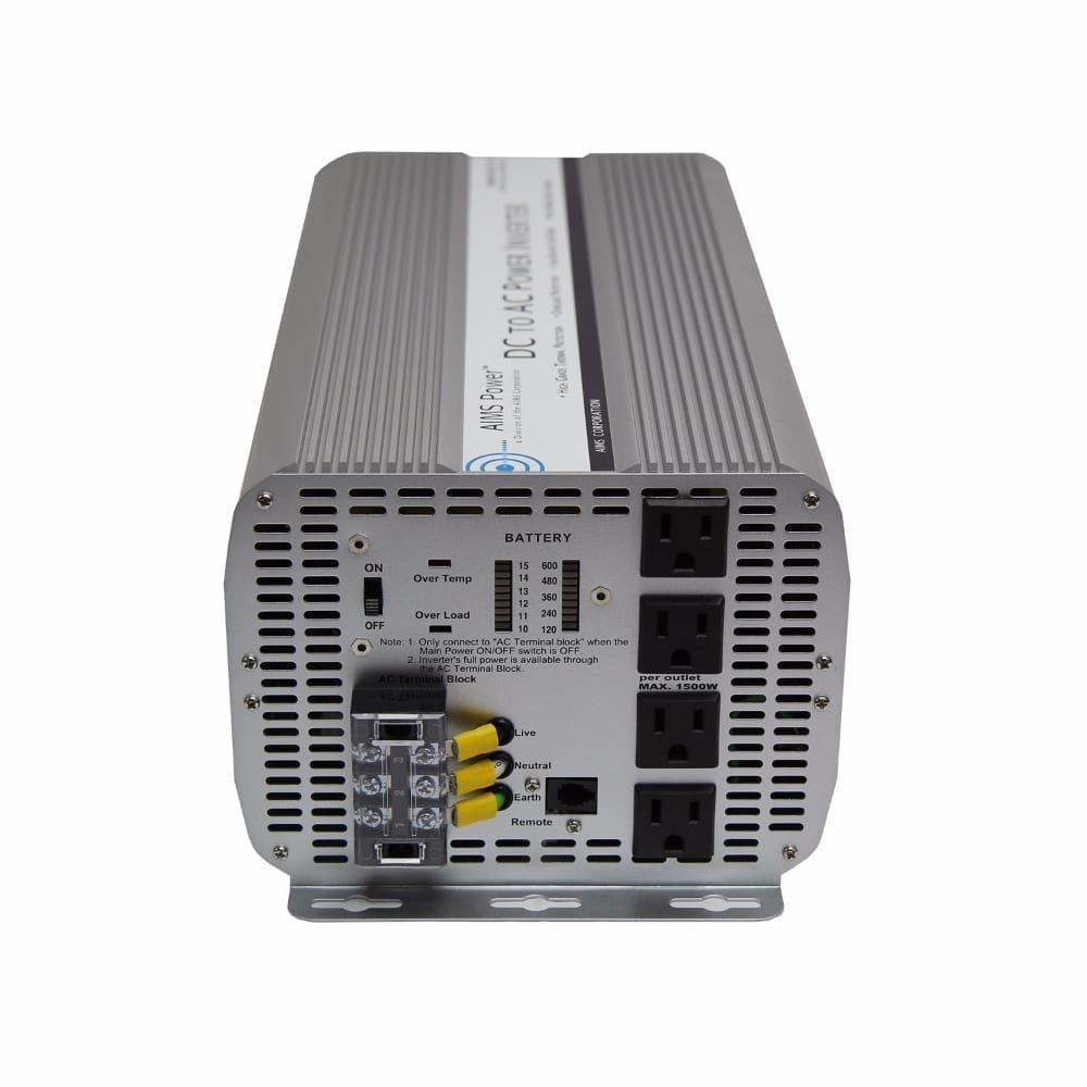 5000 WATT MODIFIED SINE INVERTER 12 VDC TO 120 VAC