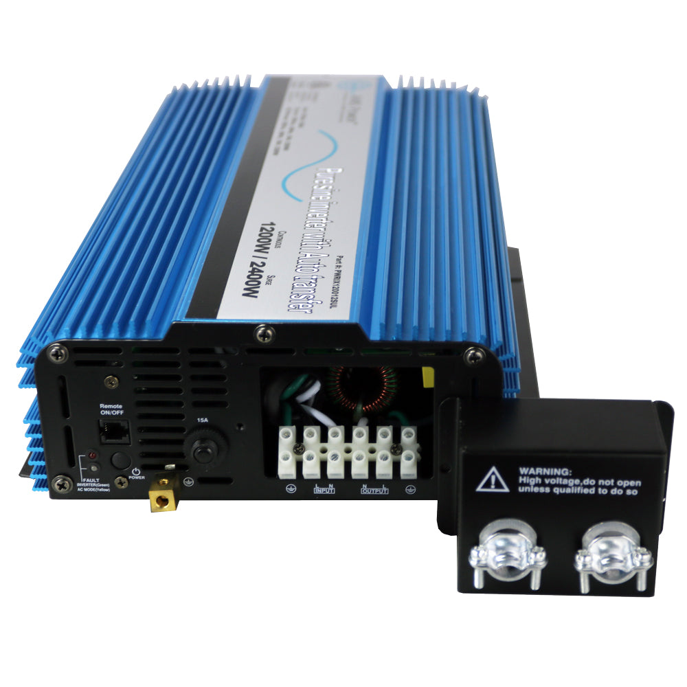 2000 PURE SINE INVERTER WITH TRANSFER SWITCH - ETL LISTED CONFORMS TO UL458 STANDARDS HARDWIRE ONLY