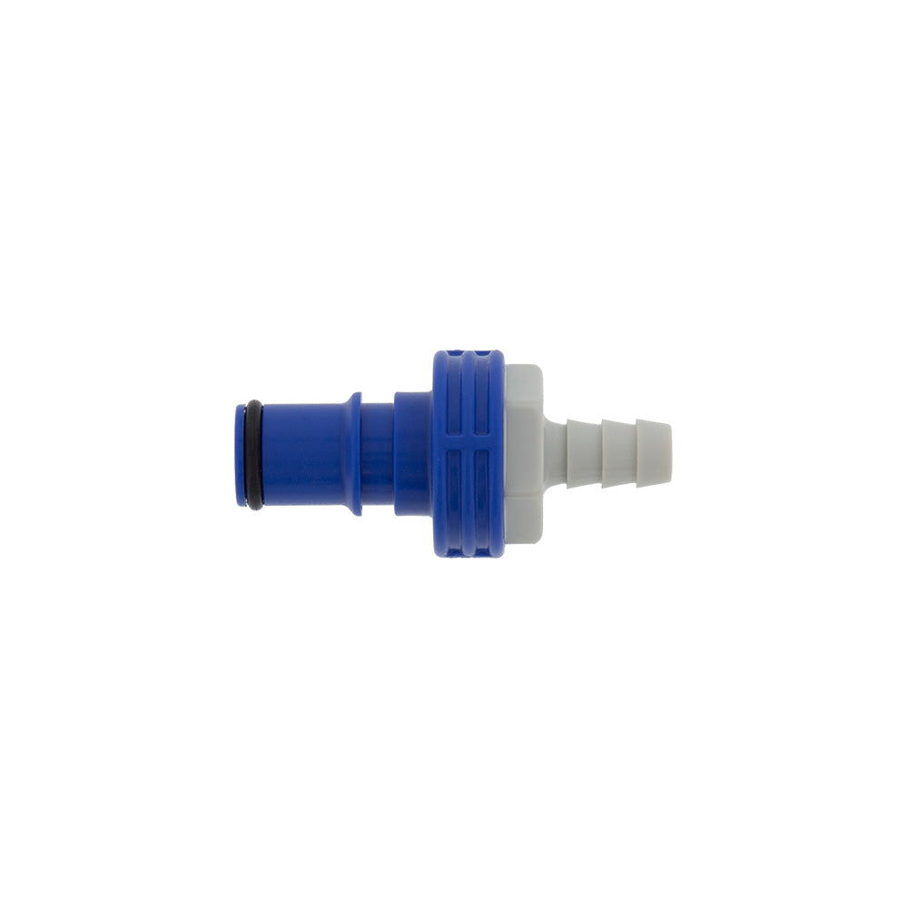 Blue Male Connector - 1/4&quot; (6 mm)